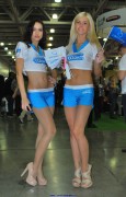 Hostesses in pantyhose